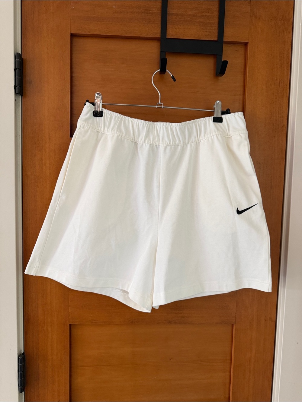 Nike Women’s Loose Fit High Rise Off White Shorts 100% cotton